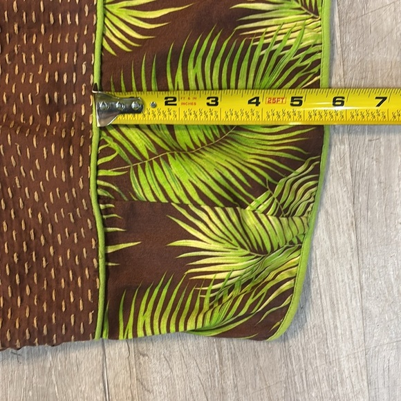 EUC Free People Tropical Palm Fern Strapless Swing Dress Size 12 - Picture 11 of 11